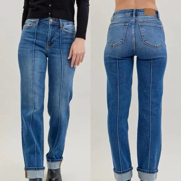 Judy Blue Jeans Size 18 W High Waist Straight 82571 Better Than Revenge - Picture 1 of 13